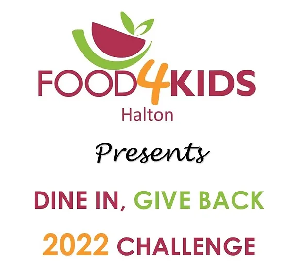 food 4 kids halton presents dine in, give back, 2022 challenge